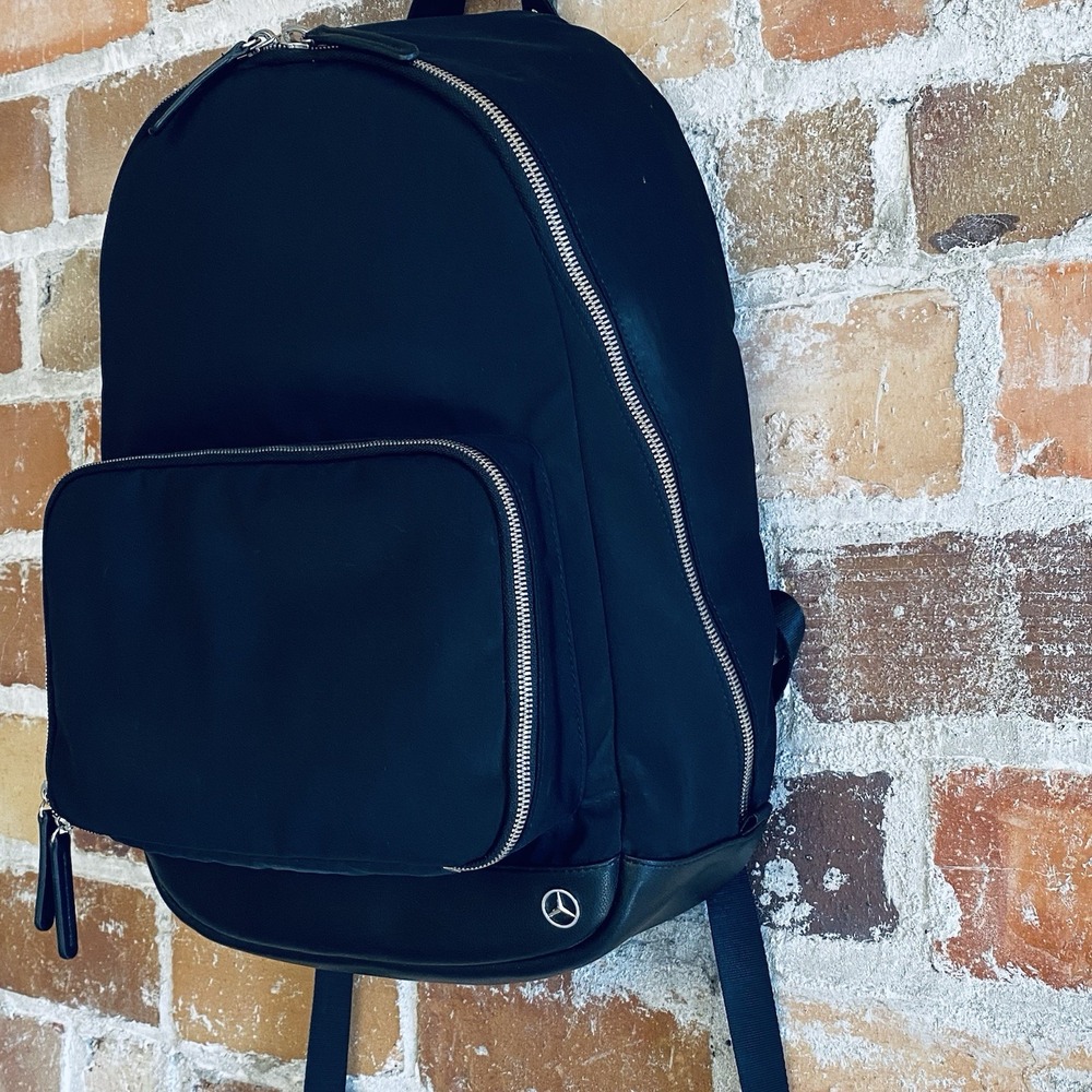 Haerfest x Mercedes Benz Limited Edition Black Nylon Leather Travel Backpack